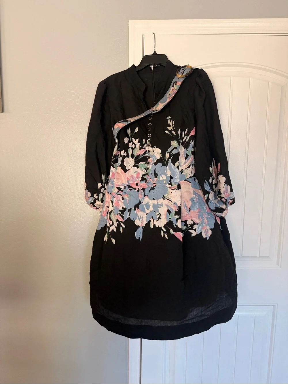 Tahari ASL
Border Print Belted Long
Sleeve Dress - Picture 3 of 7